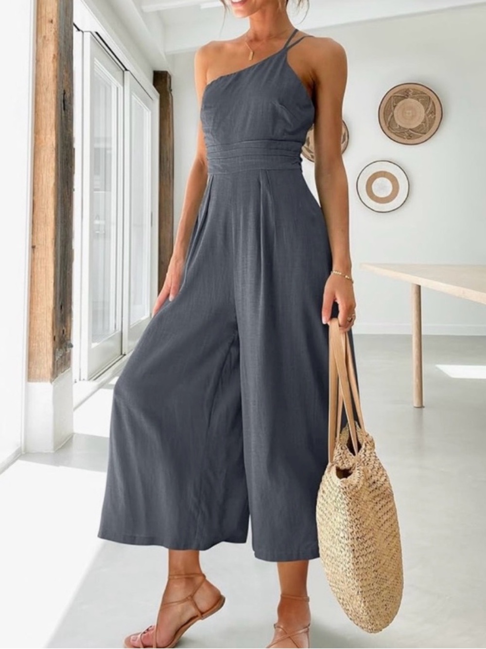 Anrabess Cropped Jumpsuit - Picture 2 of 9